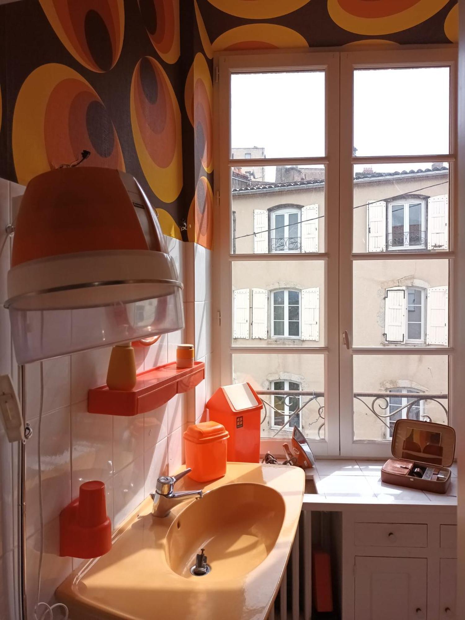 Vintage ,La Capsule Temporelle Wifi Draps Parking Publique Gratuit Apartment Thiers Luaran gambar